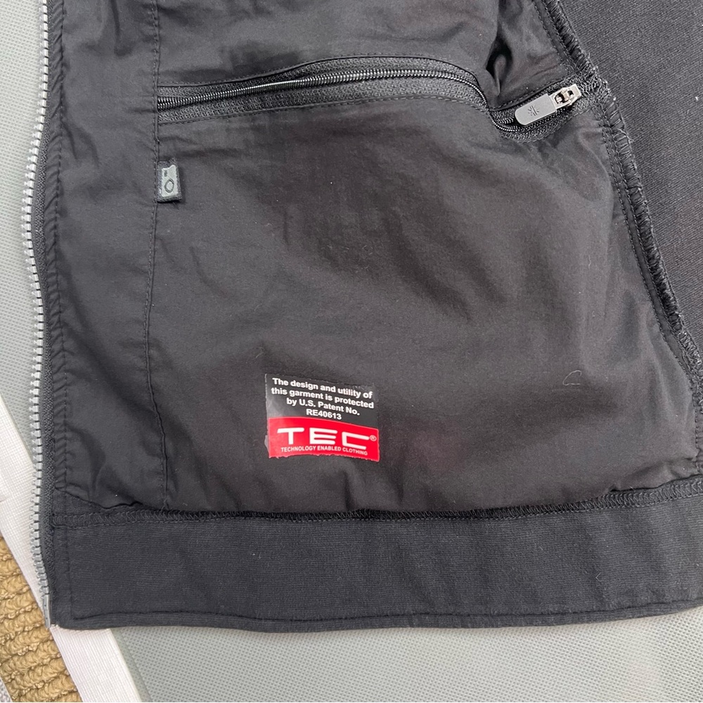 SCOTTeVEST Chloe Hoodie Women Large Black Travel Fleece Jacket Pockets Zip - Picture 10 of 14